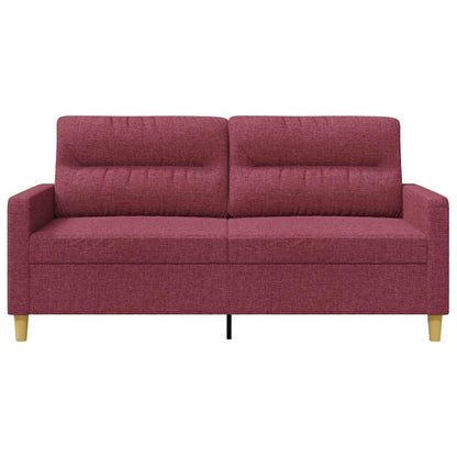 2Místná Pohovka Vínová 140 Cm Textil