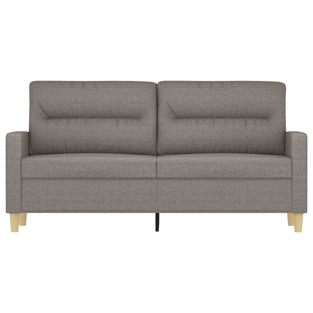 2Místná Pohovka Taupe 140 Cm Textil