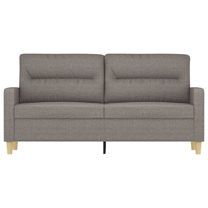 2Místná Pohovka Taupe 140 Cm Textil