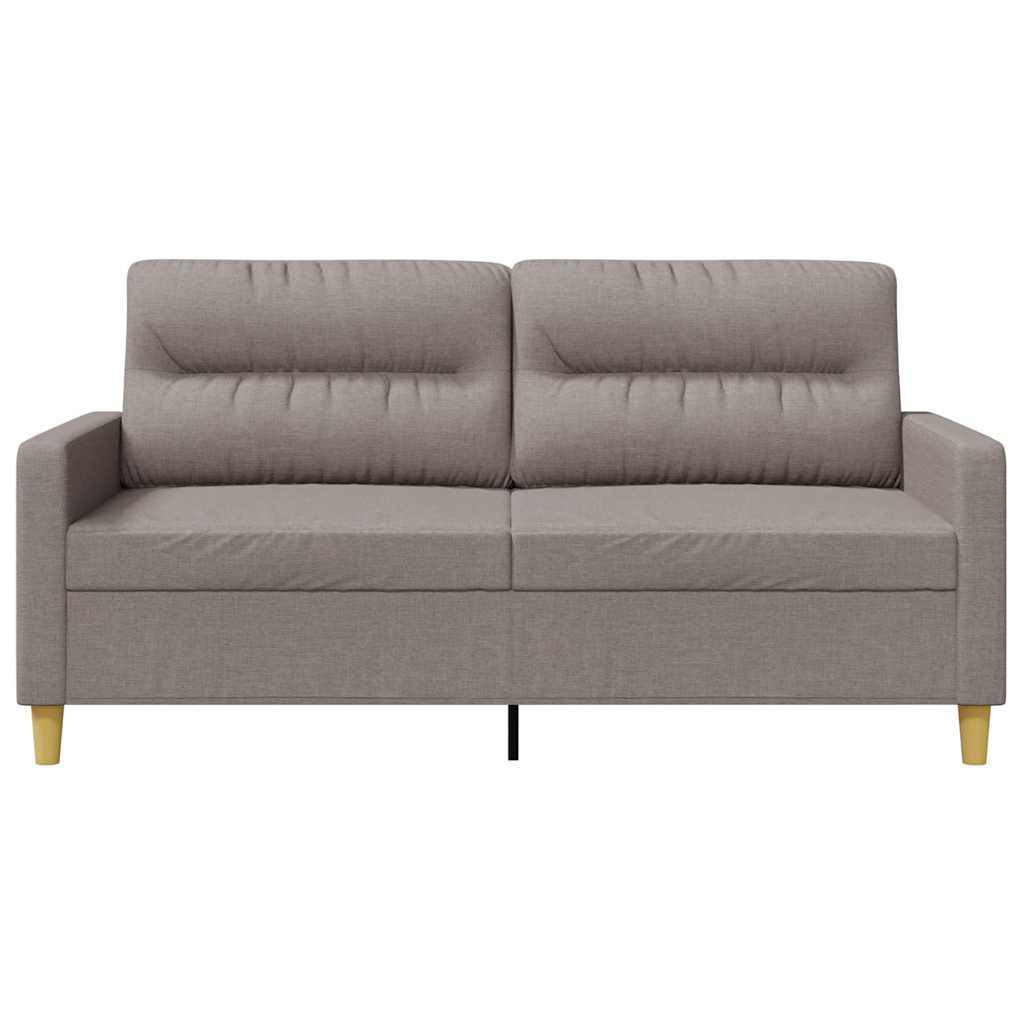 2Místná Pohovka Taupe 140 Cm Textil