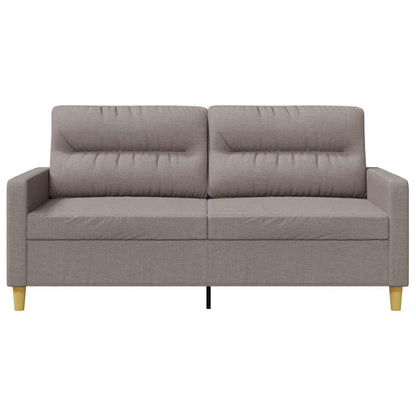 2Místná Pohovka Taupe 140 Cm Textil