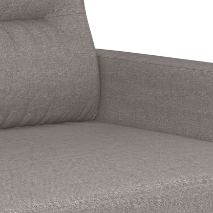 2Místná Pohovka Taupe 140 Cm Textil