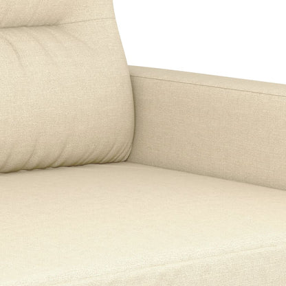 3Místná Pohovka Krémová 180 Cm Textil