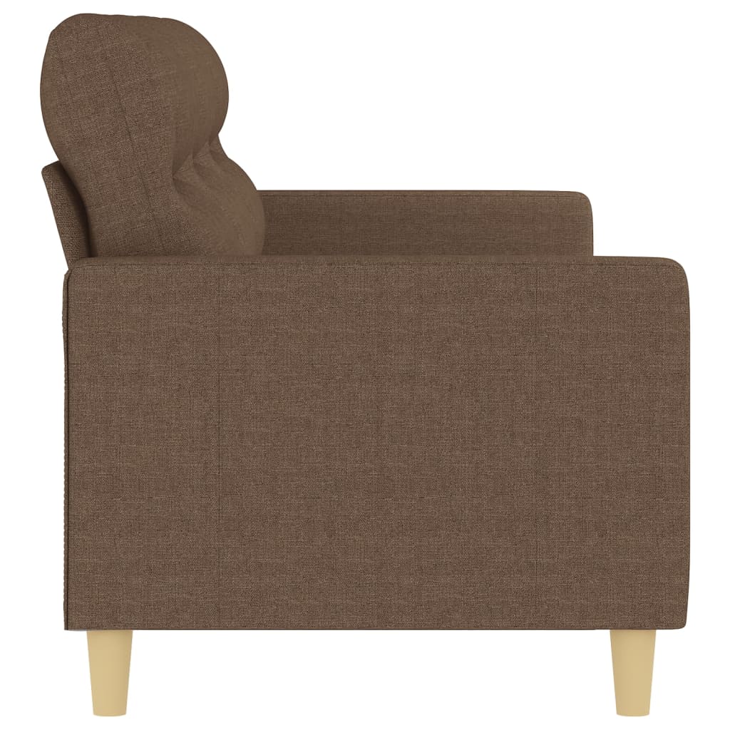 3Místná Pohovka Hnědá 180 Cm Textil