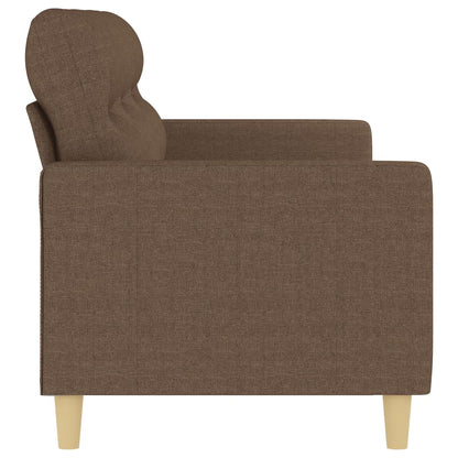 3Místná Pohovka Hnědá 180 Cm Textil