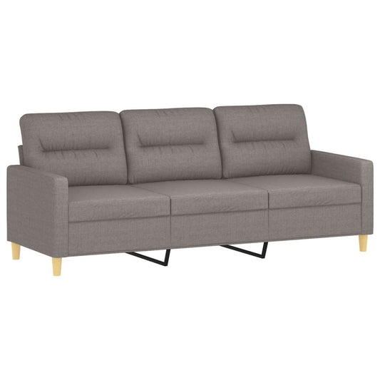 3Místná Pohovka Taupe 180 Cm Textil