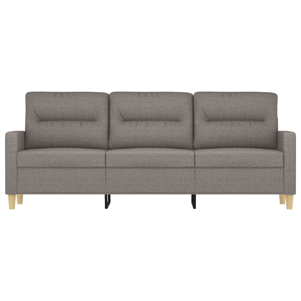 3Místná Pohovka Taupe 180 Cm Textil