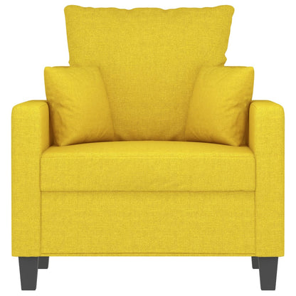 Křeslo Světle Žluté Textil