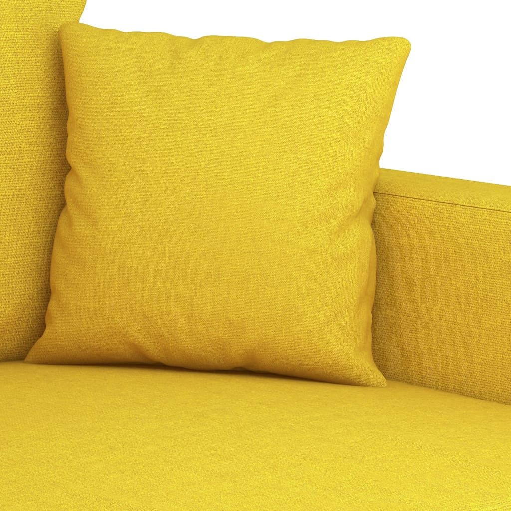 Křeslo Světle Žluté Textil