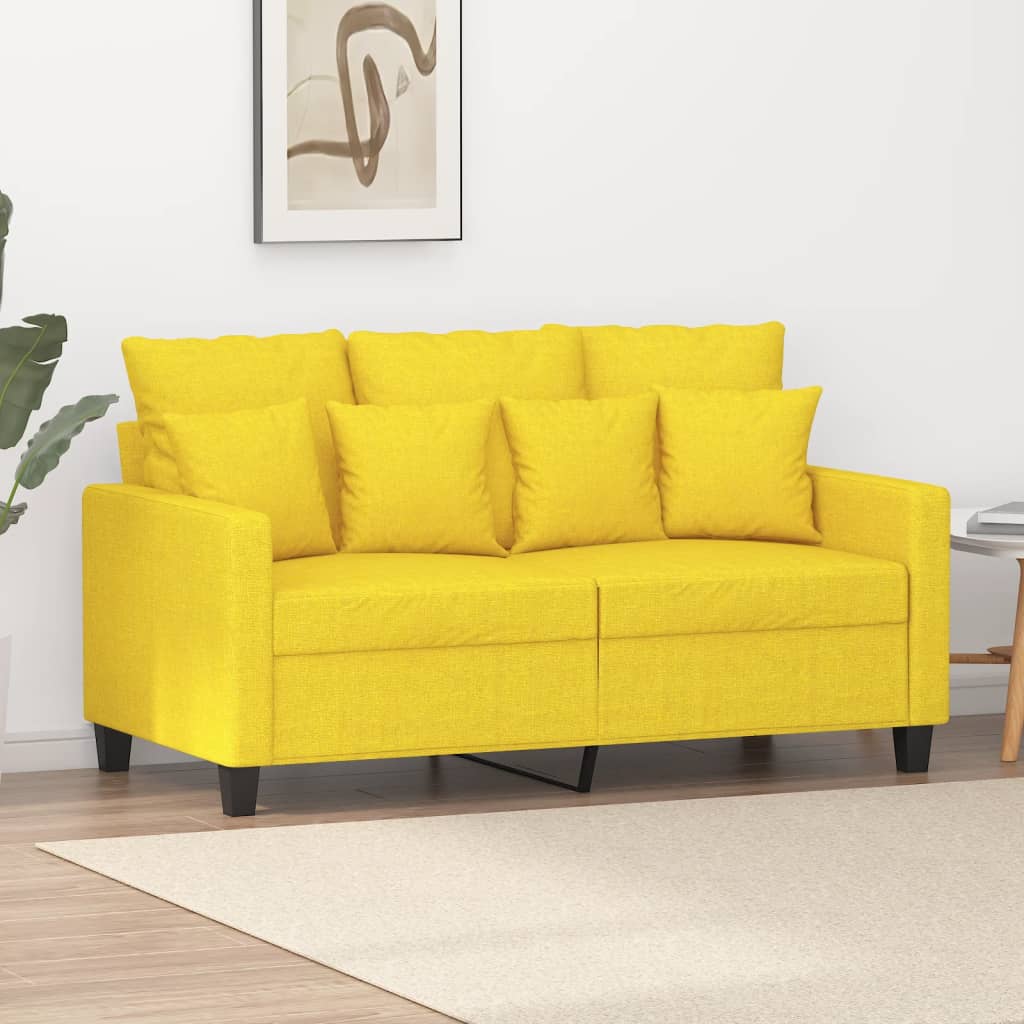 Křeslo Světle Žluté Textil
