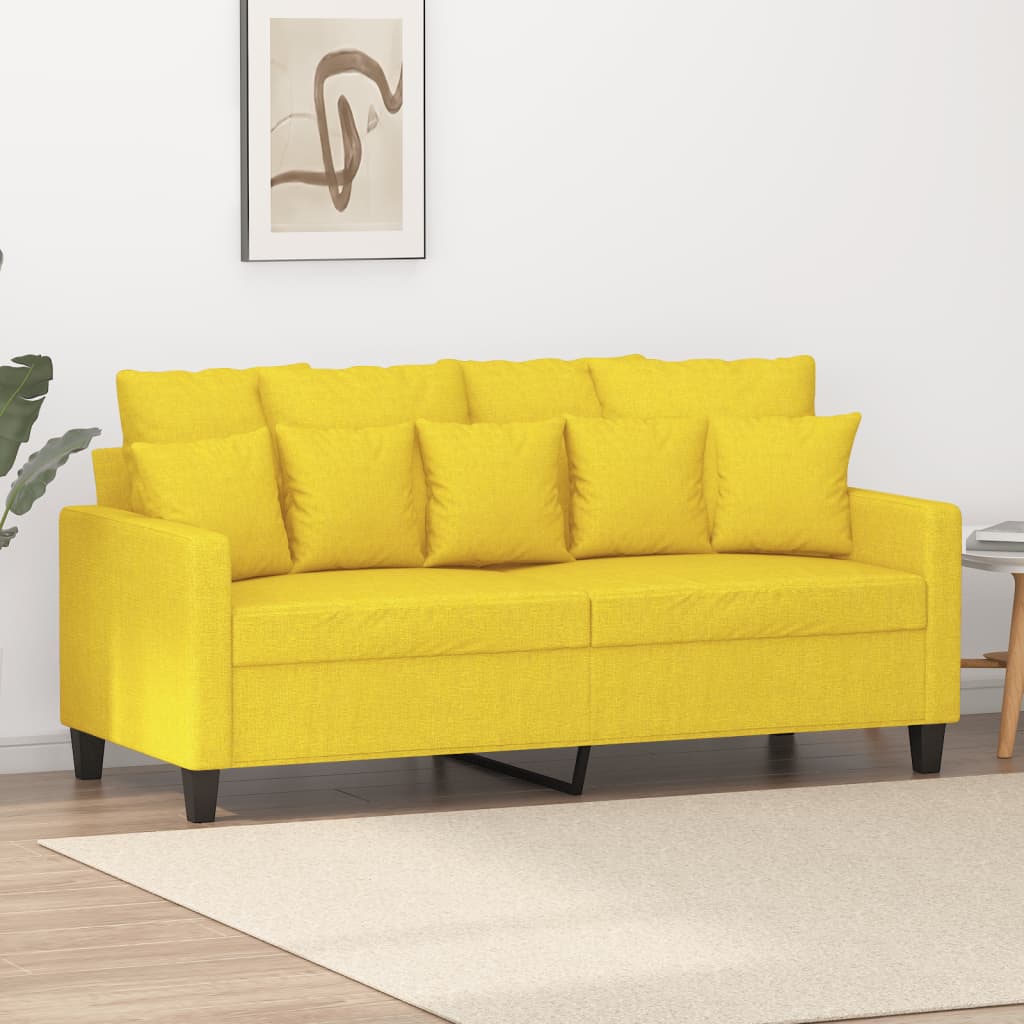 Křeslo Světle Žluté Textil