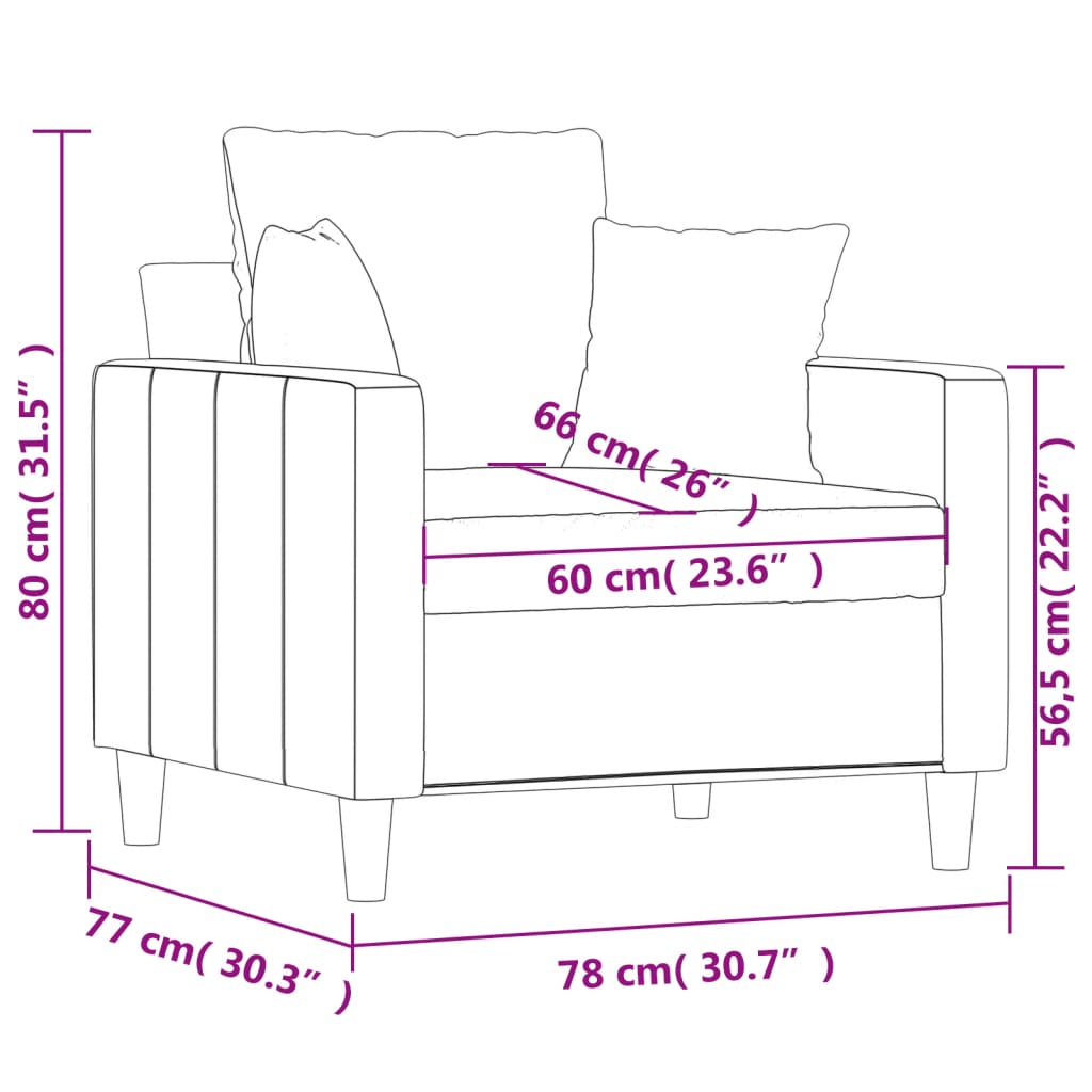 Křeslo Tmavě Šedé Samet