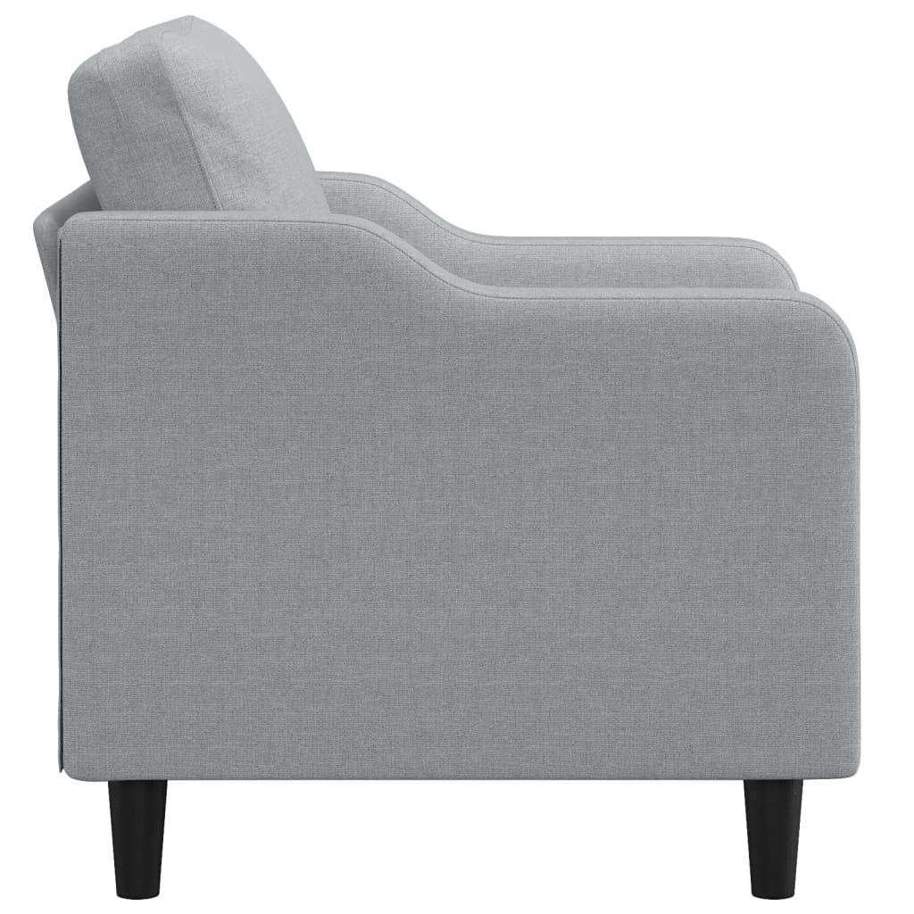 Křeslo Světle Šedé Textil