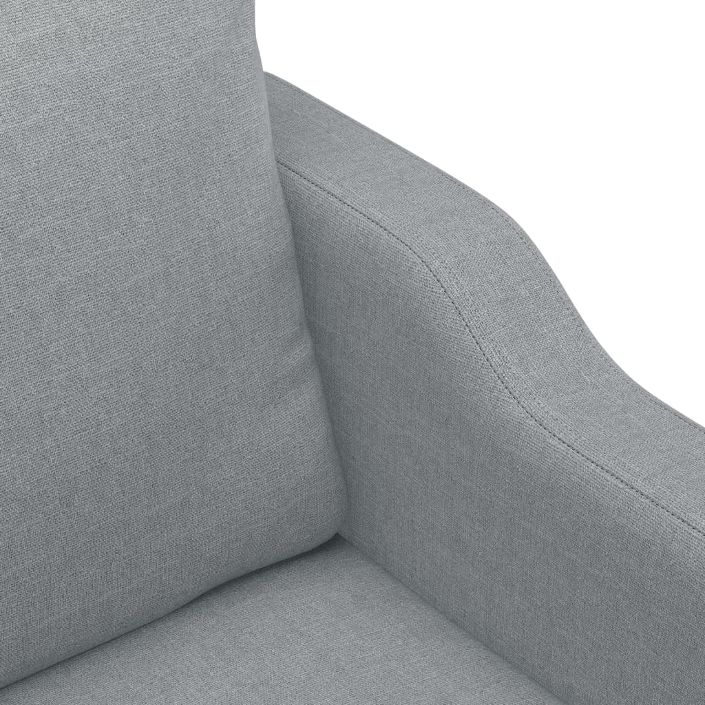 Křeslo Světle Šedé Textil