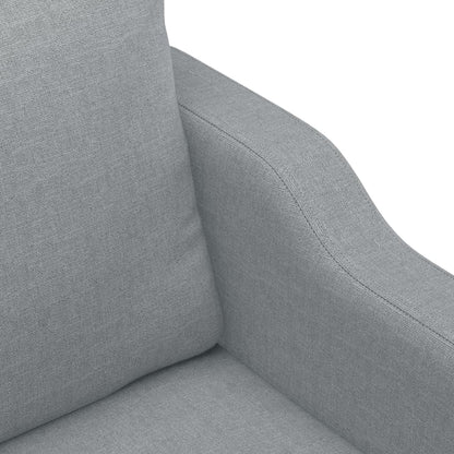 Křeslo Světle Šedé Textil