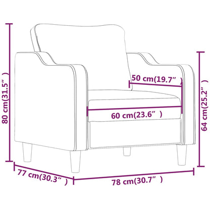 Křeslo Světle Šedé Textil