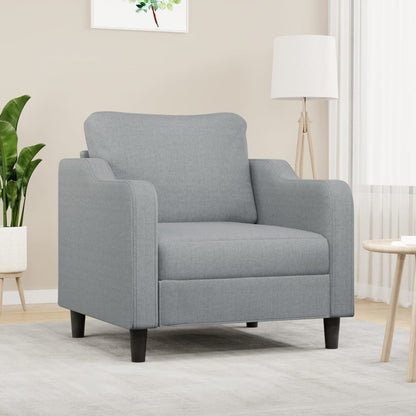 Křeslo Světle Šedé Textil