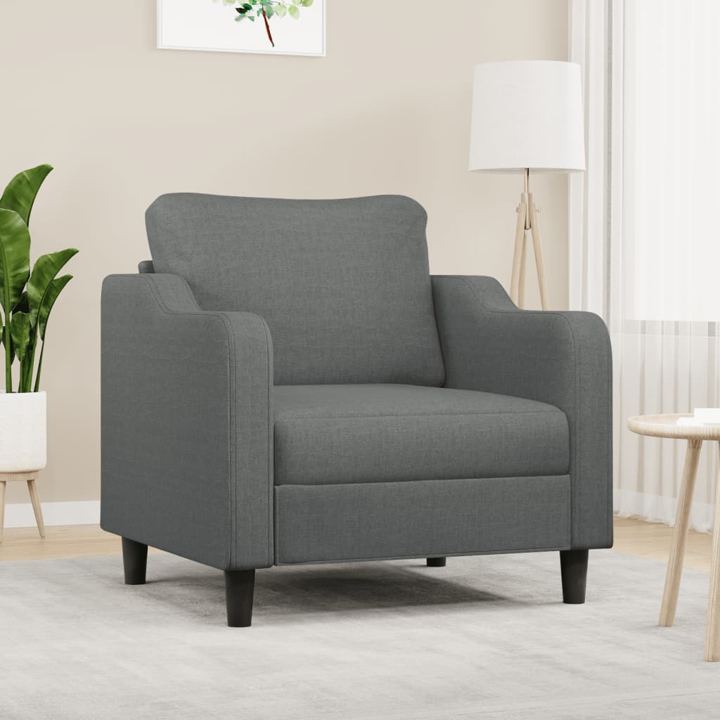 Křeslo Světle Šedé Textil