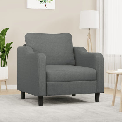 Křeslo Světle Šedé Textil