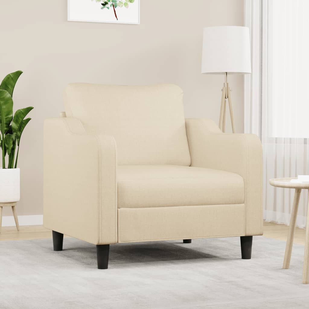 Křeslo Světle Šedé Textil