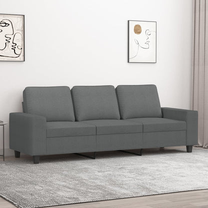 Křeslo Tmavě Šedé Textil