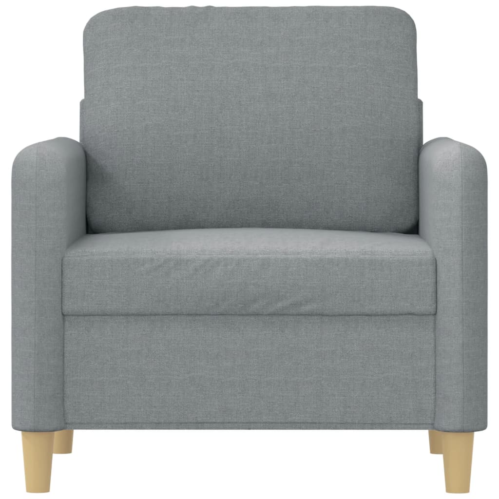 Křeslo Světle Šedé Textil