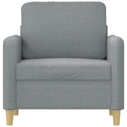 Křeslo Světle Šedé Textil