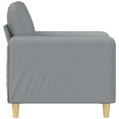 Křeslo Světle Šedé Textil