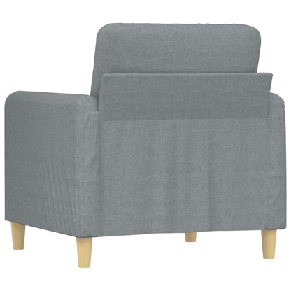 Křeslo Světle Šedé Textil