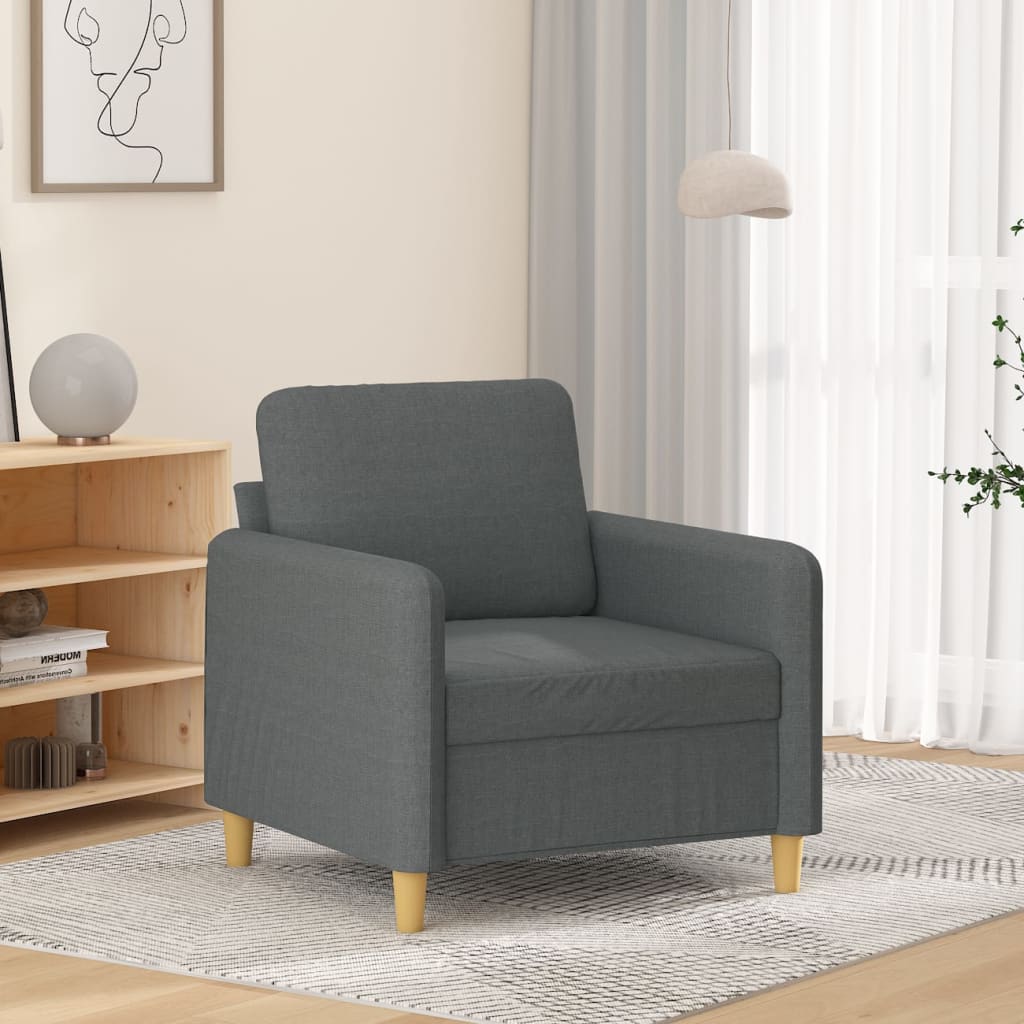 Křeslo Světle Šedé Textil