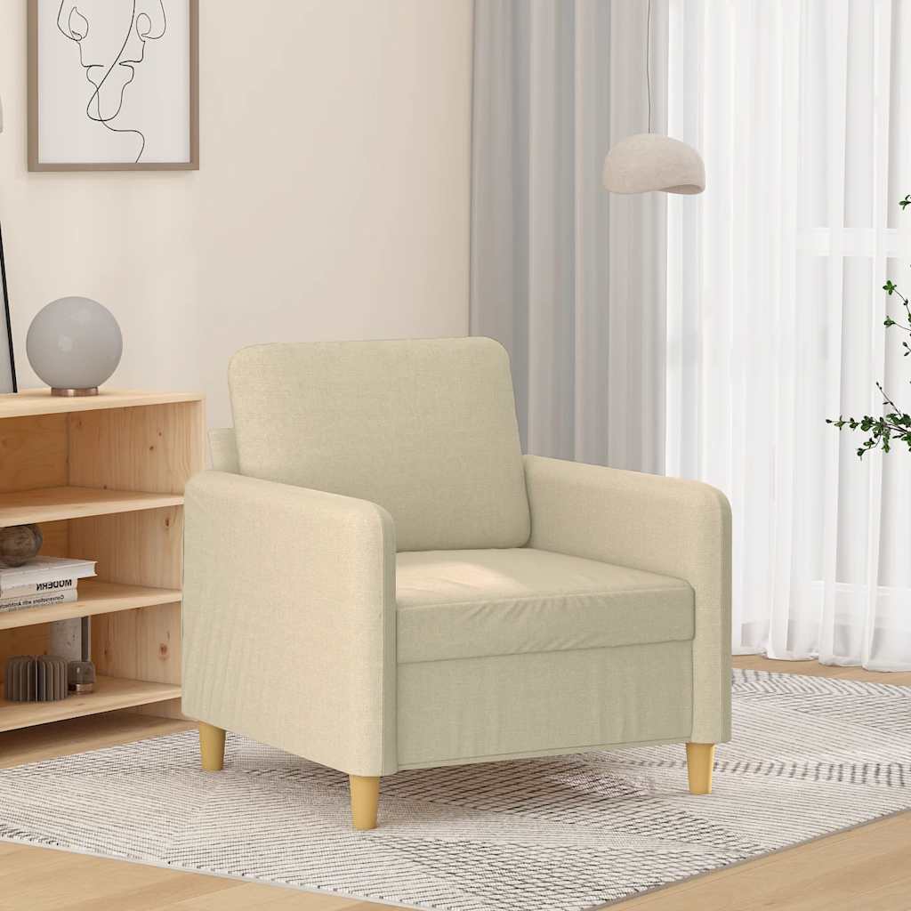 Křeslo Světle Šedé Textil