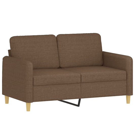 2Místná Pohovka Hnědá 120 Cm Textil