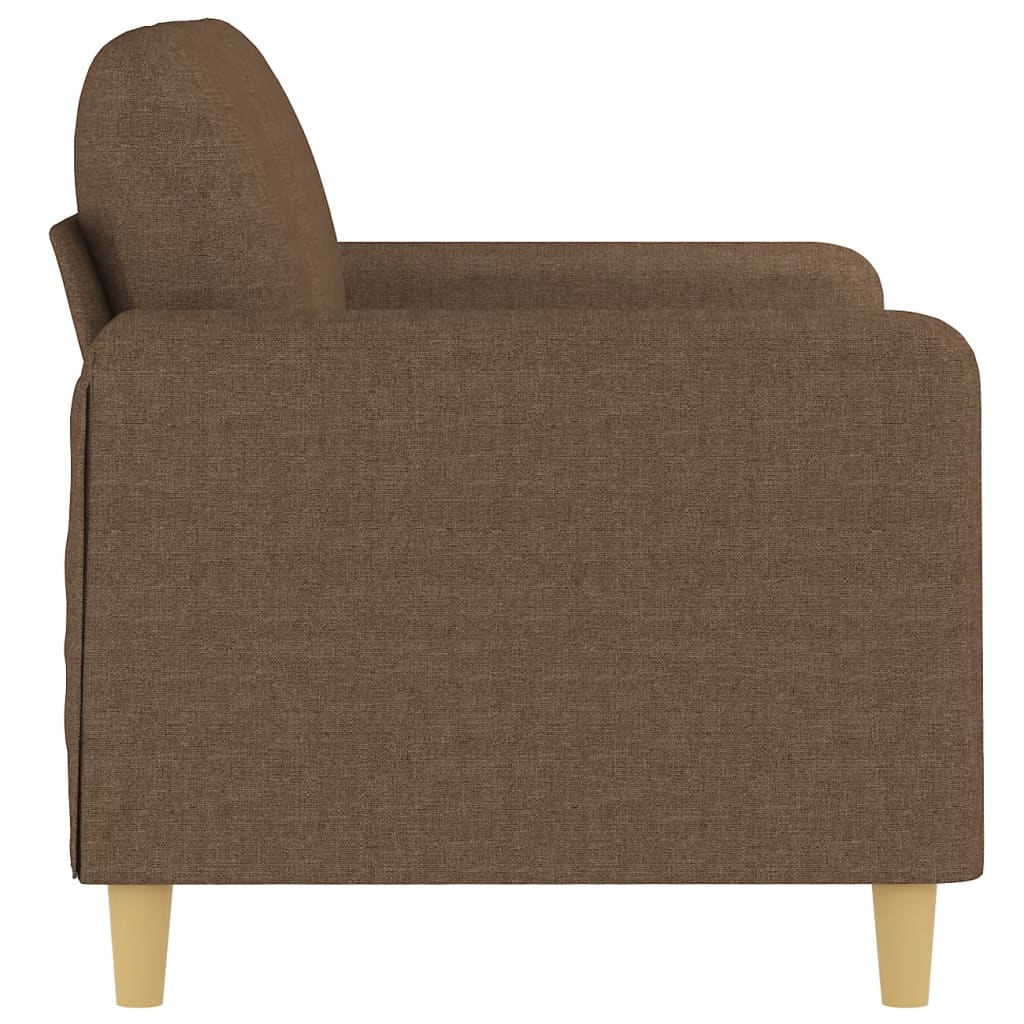 2Místná Pohovka Hnědá 120 Cm Textil