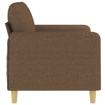 2Místná Pohovka Hnědá 120 Cm Textil