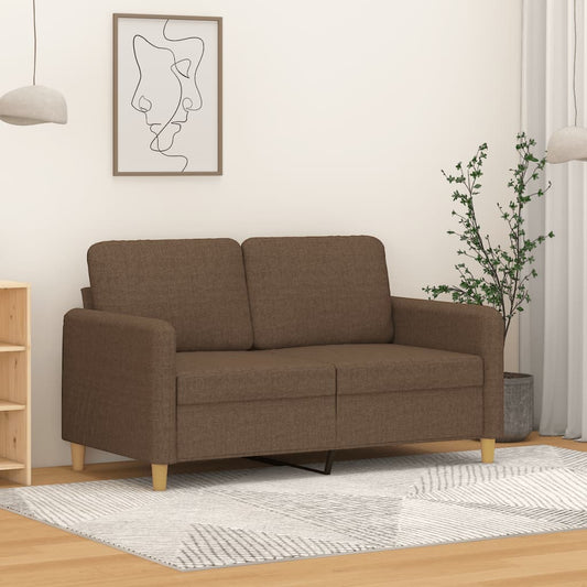 2Místná Pohovka Hnědá 120 Cm Textil