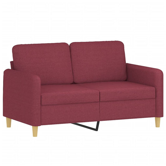 2Místná Pohovka Vínová 120 Cm Textil