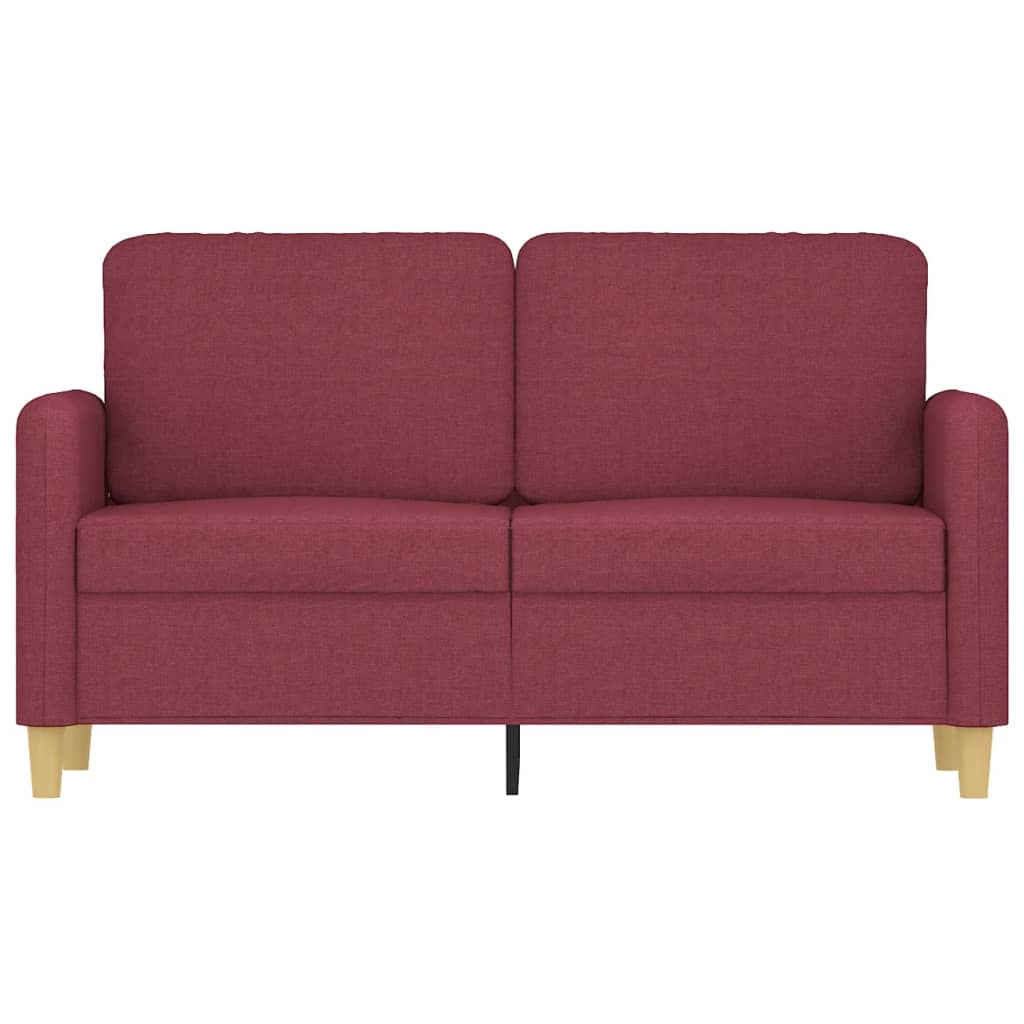 2Místná Pohovka Vínová 120 Cm Textil