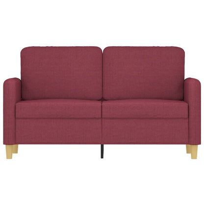 2Místná Pohovka Vínová 120 Cm Textil