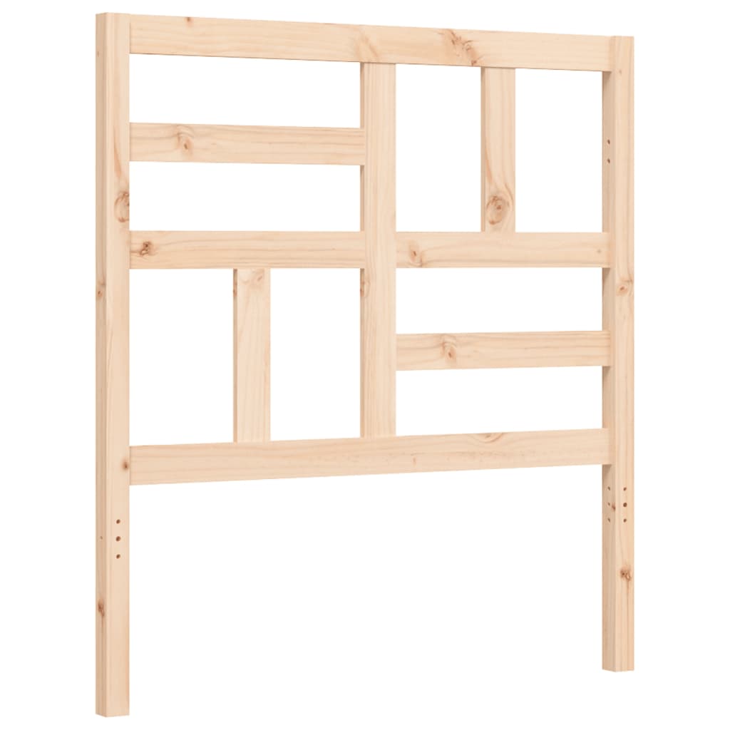 Rám Postele S Čelem 100 X 200 Cm Masivní Dřevo