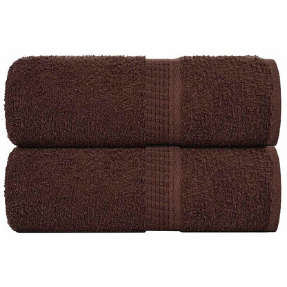 Koupelových Osušek 10 Ks Hnědé 360 G/M² 100% Bavlna Hnědá