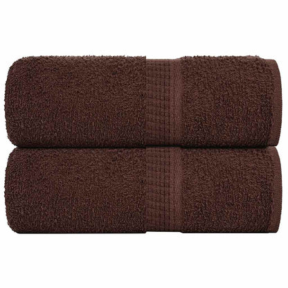 Koupelových Osušek 10 Ks Hnědé 360 G/M² 100% Bavlna Hnědá