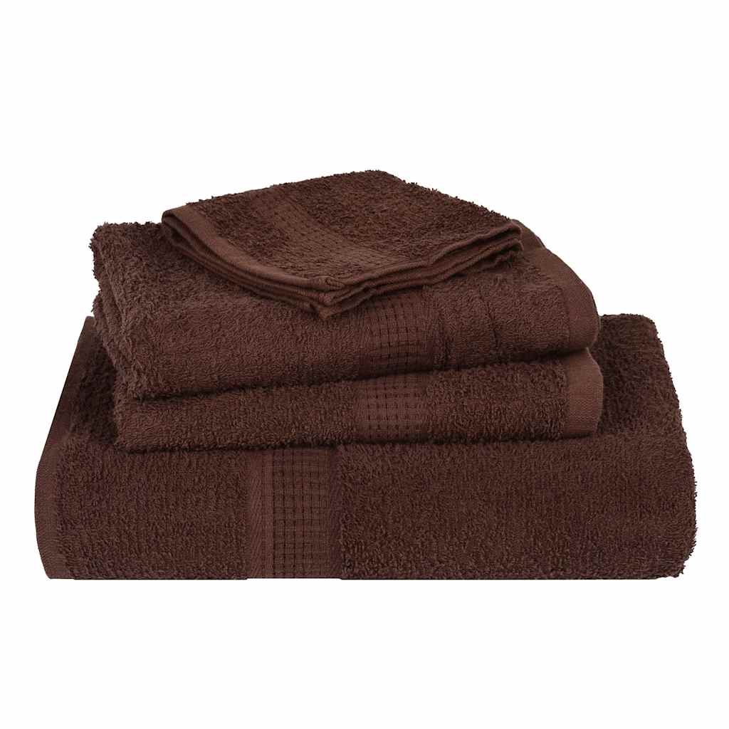 Ručníky Pro Hosty Frogn 10 Ks Hnědé 30X50 Cm 360 G/M²