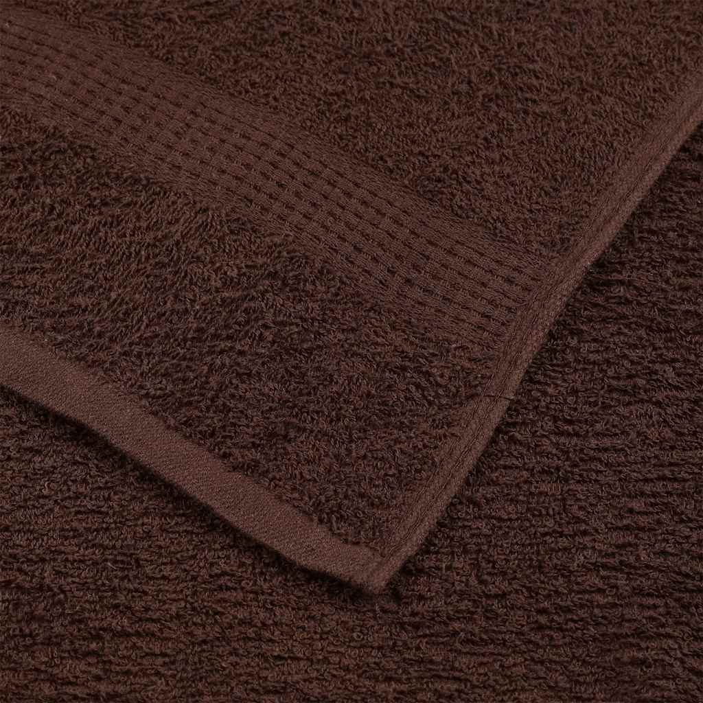 Ručníky Pro Hosty Frogn 10 Ks Hnědé 30X50 Cm 360 G/M²