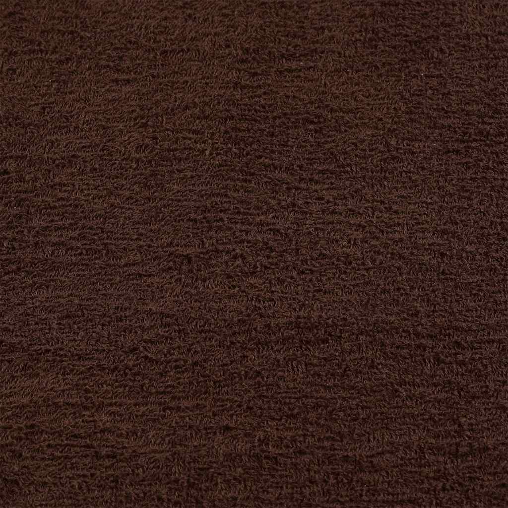 Koupelových Osušek 10 Ks Hnědé 360 G/M² 100% Bavlna Hnědá