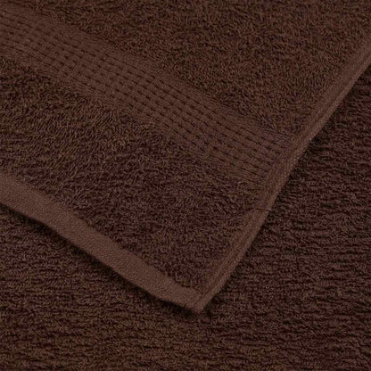 Koupelových Osušek 10 Ks Hnědé 360 G/M² 100% Bavlna Hnědá