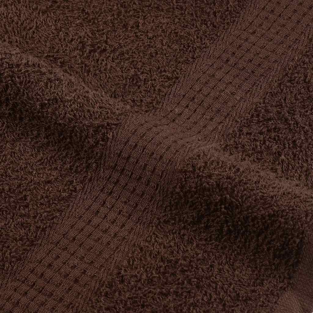 Koupelových Osušek 10 Ks Hnědé 360 G/M² 100% Bavlna Hnědá