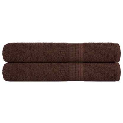 Koupelových Osušek 10 Ks Hnědé 360 G/M² 100% Bavlna Hnědá