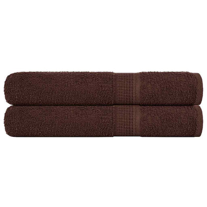 Koupelových Osušek 10 Ks Hnědé 360 G/M² 100% Bavlna Hnědá