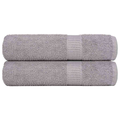 Ručníky 2 Ks Šedá 360 G/M² 100% Bavlna Šedá