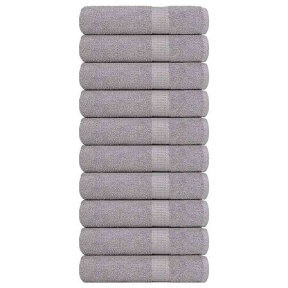 Ručníky 2 Ks Šedá 360 G/M² 100% Bavlna Šedá